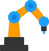 Robotics Arm Flat Icon vector