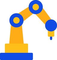 Robotics Arm Flat Two Color Icon vector