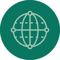 Quantum Algorithm Line Multi color Icon vector