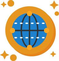 Quantum Algorithm Tailed Color Icon vector