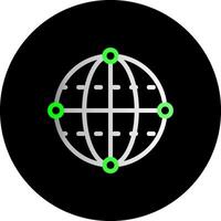Quantum Algorithm Dual Gradient Circle Icon vector