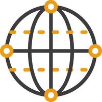 Quantum Algorithm Line Circle Icon vector
