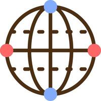 Quantum Algorithm Color Filled Icon vector