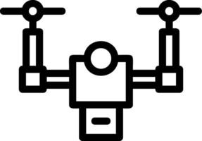 Drone Line Icon vector