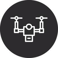 Drone Inverted Icon vector