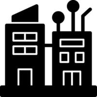 Smart City Glyph Icon vector