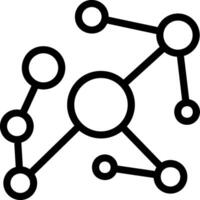 Knowledge Graph Line Icon vector