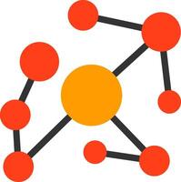 Knowledge Graph Flat Icon vector