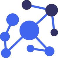 Knowledge Graph Solid Two Color Icon vector