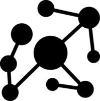 Knowledge Graph Glyph Icon vector