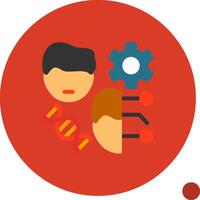 Evolutionary Algorithm Flat Shadow Icon vector