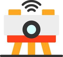 Swarm Robotics Flat Icon vector