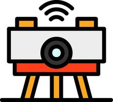 Swarm Robotics Line Filled Icon vector