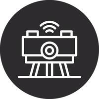 Swarm Robotics Inverted Icon vector