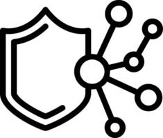 Cybersecurity Line Icon vector