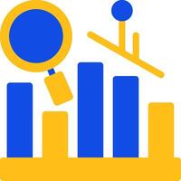 Predictive Analytics Flat Two Color Icon vector