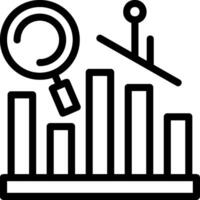 Predictive Analytics Line Icon vector