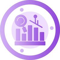 Predictive Analytics Glyph Gradient Icon vector