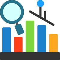 Predictive Analytics Flat Icon vector