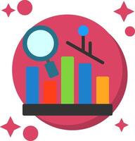 Predictive Analytics Tailed Color Icon vector