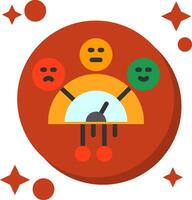 Sentiment Analysis Tailed Color Icon vector
