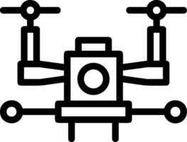Autonomous Drone Line Icon vector