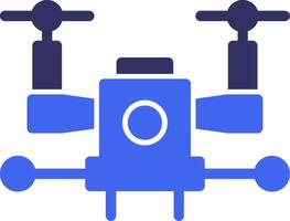 Autonomous Drone Solid Two Color Icon vector