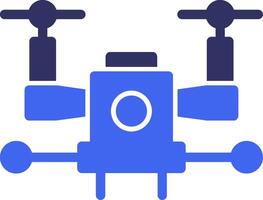 Autonomous Drone Solid Two Color Icon vector