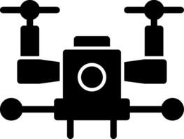 Autonomous Drone Glyph Icon vector