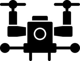 Autonomous Drone Glyph Icon vector