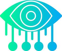 Machine Vision Solid Multi Gradient Icon vector