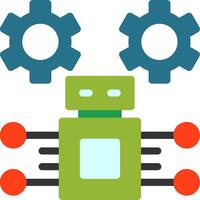 Robotic Process Automation Flat Icon vector