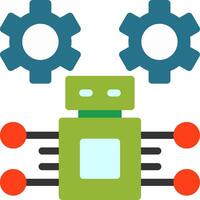 Robotic Process Automation Flat Icon vector