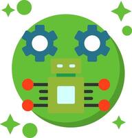 Robotic Process Automation Tailed Color Icon vector