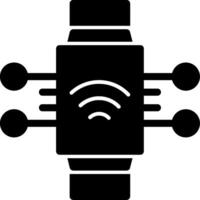 Smart Wearables Glyph Icon vector