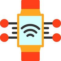 Smart Wearables Flat Icon vector