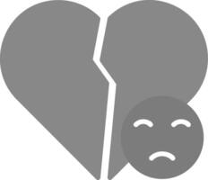 Broken Heart Vector Icon