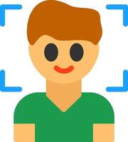 Emotion Recognition Flat Icon vector