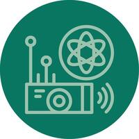 Quantum Sensor Line Multi color Icon vector