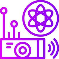 Quantum Sensor Linear Gradient Icon vector