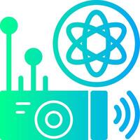 Quantum Sensor Solid Multi Gradient Icon vector