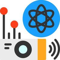 Quantum Sensor Flat Icon vector