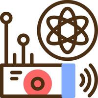 Quantum Sensor Color Filled Icon vector
