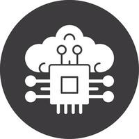 Neuroinformatics Glyph Circle Icon vector
