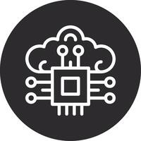 Neuroinformatics Inverted Icon vector