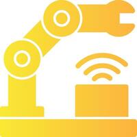 Cyber-Physical Systems Solid Multi Gradient Icon vector