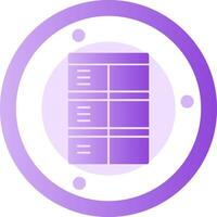 Job application form Glyph Gradient Icon vector