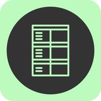Job application form Linear Round Icon vector