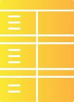 Job application form Solid Multi Gradient Icon vector