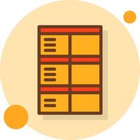 Job application form Filled Shadow Circle Icon vector